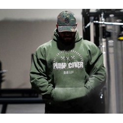 肌肉歐美兄弟秋季跑步運動連帽衛衣男外套健身訓練服男套頭衫帶帽