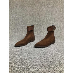 法式復古平底短靴女秋冬新款裸靴春秋單靴尖頭彈力瘦瘦靴馬丁靴