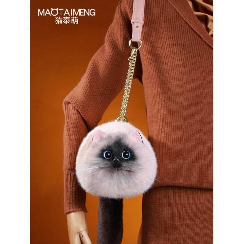 貓泰萌新款小衆2026爆款獨特設計斜背手機包洋氣毛絨貓咪包包女