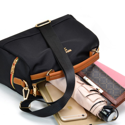 2025新款韓版防水尼龍斜背女包牛津布單肩包包時尚休閒小方手提包