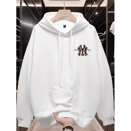 國潮牌連帽衛衣男2026新款秋季薄款寬鬆美式復古加絨休閒男裝外套