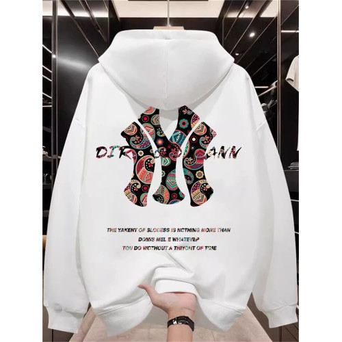 國潮牌連帽衛衣男2026新款秋季薄款寬鬆美式復古加絨休閒男裝外套