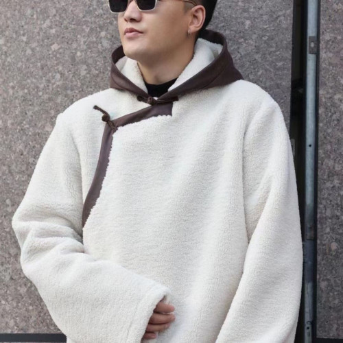 2025秋冬新款藏式潮牌冬裝外套帶帽男裝爆款高檔民族風oversize