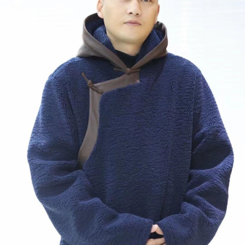 2025秋冬新款藏式潮牌冬裝外套帶帽男裝爆款高檔民族風oversize