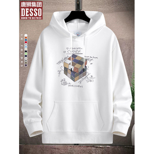 唐獅集團DESSO連帽衛衣男士 潮牌春秋冬寬鬆百搭加絨青年學生上衣 唐獅集團DESSO連帽衛衣男士 潮牌春秋冬寬鬆百搭加絨青年學生上衣