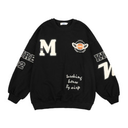 加肥加大碼美式300斤復古衛衣男春秋款加絨加厚潮牌高街無帽上衣