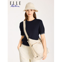 ELLE Active女包戶外運動大容量休閒斜後後背包單肩包多功能雙肩包