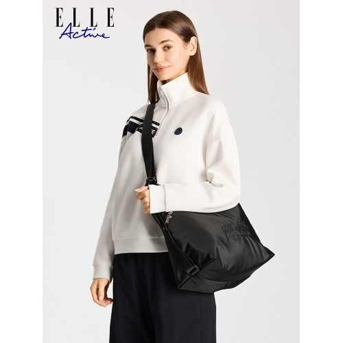 ELLE Active女包戶外運動大容量休閒斜後後背包單肩包多功能雙肩包