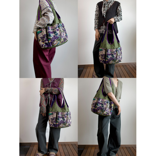 housedesign原創2025新秋冬復古大容量通勤單肩包加厚時尚托特包