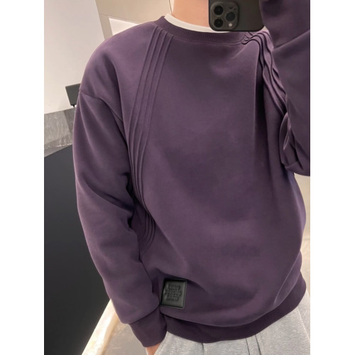 冬季新款磨毛線條加絨加厚衛衣男士時尚百搭簡約寬鬆重磅打底上衣 冬季新款磨毛線條加絨加厚衛衣男士時尚百搭簡約寬鬆重磅打底上衣