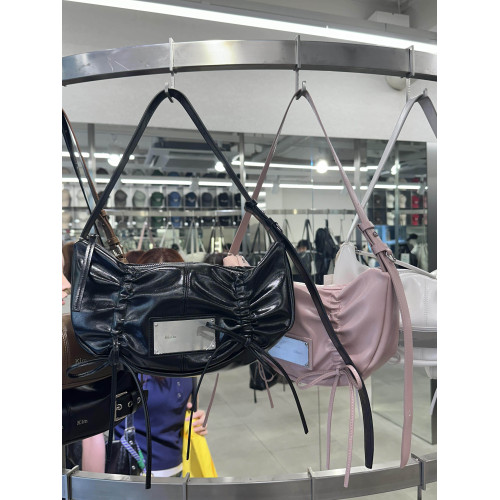 韓國Matin kim包包2025新款蝴蝶結抽繩單肩手提包matinkim腋下包