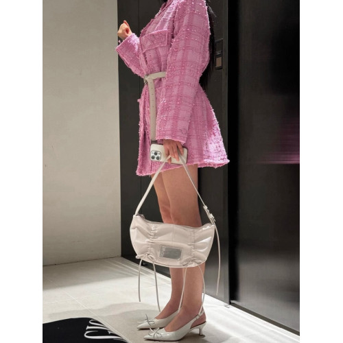 韓國Matin kim包包2025新款蝴蝶結抽繩單肩手提包matinkim腋下包