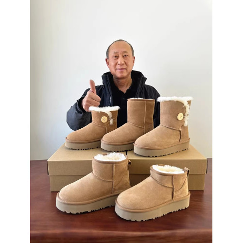 河南桑坡村羊皮毛一體真皮羊毛松糕厚底增高雪地靴女冬季短筒短靴 河南桑坡村羊皮毛一體真皮羊毛松糕厚底增高雪地靴女冬季短筒短靴