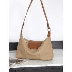 2026秋天新款真皮腋下單肩餃子包兩根肩帶大容量軟牛皮斜背小包女