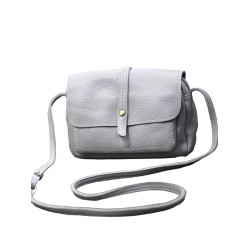 森系文藝軟牛皮女包大容量多口袋實用純皮夏季白色真皮單肩斜後後背包