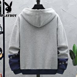 花花公子衛衣男士春秋季新款青少年潮牌寬鬆上衣服男裝外套帽衫