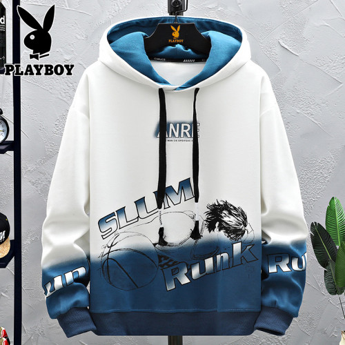 花花公子衛衣男士春秋季新款青少年潮牌寬鬆上衣服男裝外套帽衫 花花公子衛衣男士春秋季新款青少年潮牌寬鬆上衣服男裝外套帽衫