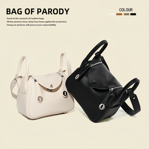 Bag of parody琳迪包包女2025新款真皮手提醫生包單肩斜背枕頭包