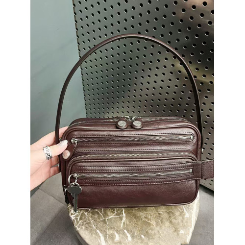 2025新款超火網紅同款保齡球包小方包高級感多口袋鑰匙吊墜機車包