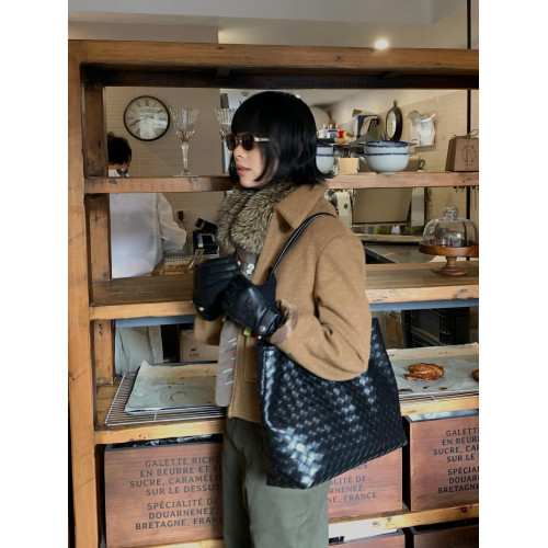 拾遺部落HOME  原創編織復古托特包大容量可斜背可單肩挎包男女