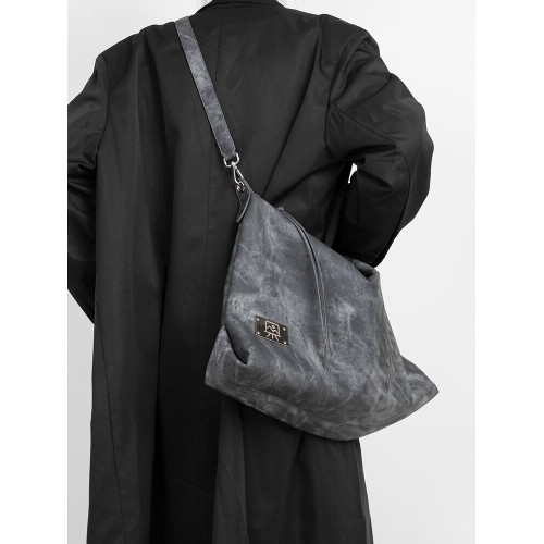 木川卡 原創復古腋下托特包大容量軟皮休閒單肩斜後後背包高級感包包