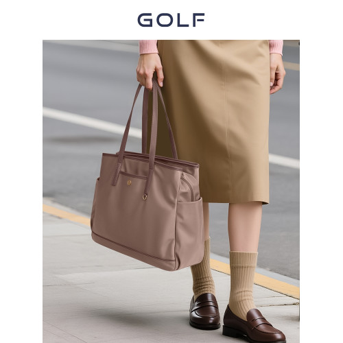 GOLF托特包女士2026新款時尚百搭大容量電腦包輕便通勤手提單肩包