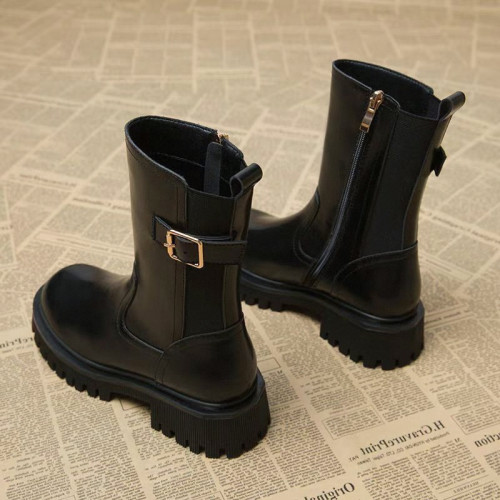 切爾西洋氣女今年冬季菸筒靴的秋爆款小短靴踝靴流行女歐貨小2026