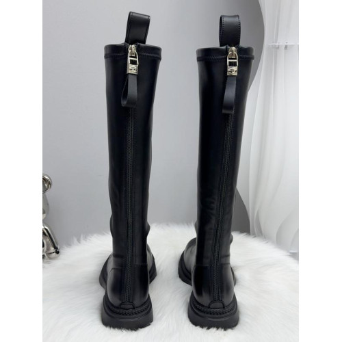 胖妹妹薄底顯瘦長筒騎士靴子女靴2025年加絨雅丹風高筒靴平口長靴