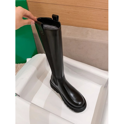 復古不過膝長筒靴女2025秋冬真皮厚底內增高保暖菸筒靴顯瘦騎士靴