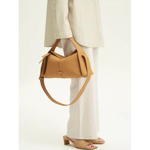 BERNICE新款真皮hobo女包掛耳屋簷包系列大容量手提包單肩斜後後背包