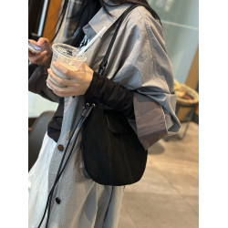 復古南瓜包女2025新款真皮水桶包磨砂牛皮高級感托特包單肩斜後後背包