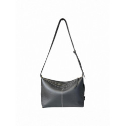 頭層牛皮韓版大容量高級質感餃子包單肩斜後後背包法式腋下包通勤女包