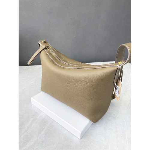 頭層牛皮韓版大容量高級質感餃子包單肩斜後後背包法式腋下包通勤女包