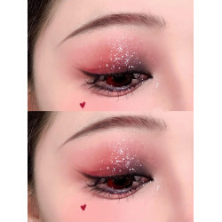 玫瑰黑色深紅棕色彩色哥特彩妝眼影盤萬聖節大地色啞光歐美化妝師