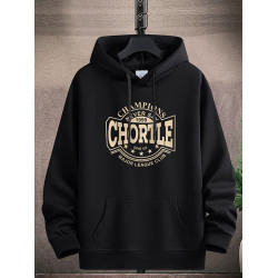 集團品牌潮牌連帽衛衣男春秋新款加絨加厚青少年寬鬆秋冬外套