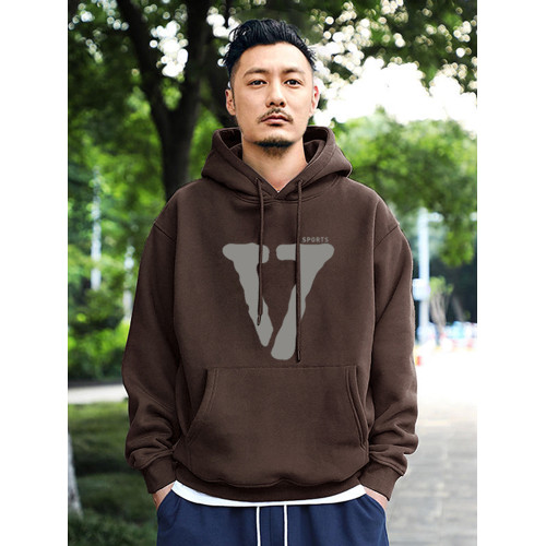 美式440克重磅保暖衛衣男生ins秋冬款加絨厚連帽潮牌oversize外套