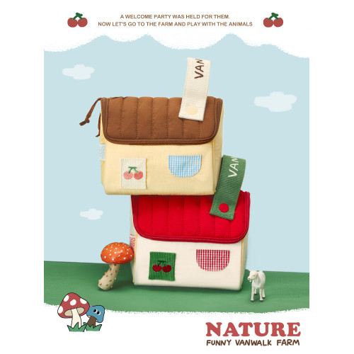 VANWALK農場系列 原創洗漱化妝包女生旅行可攜式相機收納包生日禮物