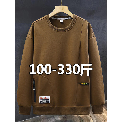 300斤男士衛衣春秋季2026新款潮流寬鬆休閒上衣加肥加大碼潮胖子