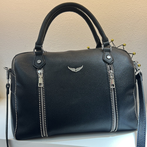 ZV法式枕頭包手提女士時尚百搭大容量輕奢質感氣質柳釘翅膀斜後後背包