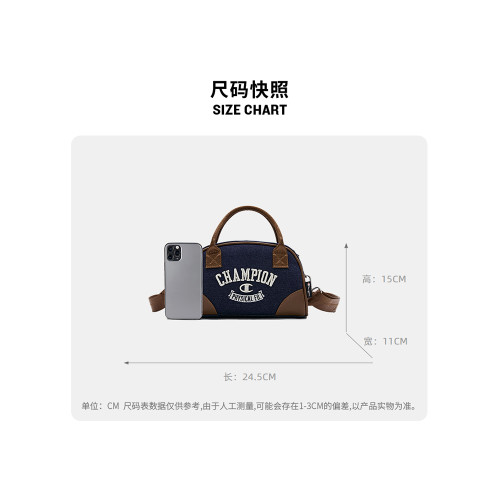 Champion冠軍通勤波士頓包保齡球包單肩手提包女斜背小包牛仔包