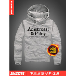 美洲海岸af 美式休閒外套男士做舊長袖連帽套頭衛衣新款流行帽衫