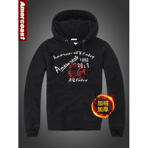 美洲海岸af 美式休閒外套男士做舊長袖連帽套頭衛衣新款流行帽衫