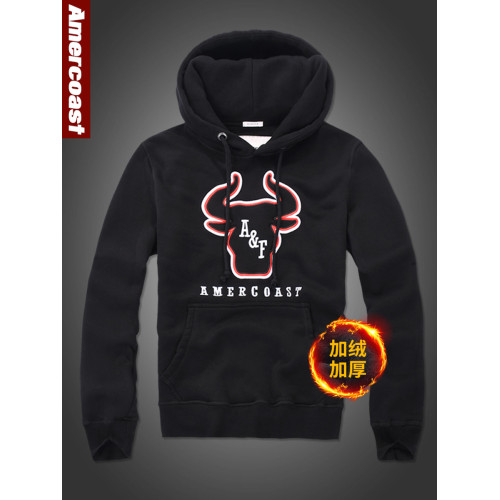 美洲海岸af 美式休閒外套男士做舊長袖連帽套頭衛衣新款流行帽衫