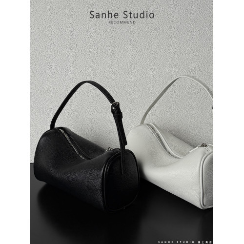 筆袋包筆筒包頭層牛皮真皮秋冬新款包韓系小衆設計手提斜背小方包