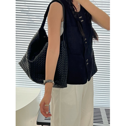 韓國小衆包包2025新款編織手提單肩包包女百搭斜後後背包大容量水桶包