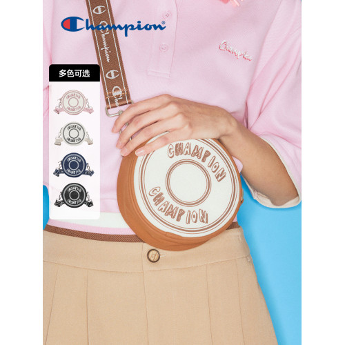 Champion冠軍官方甜甜圈圓餅包牛仔包校園斜後後背包女款