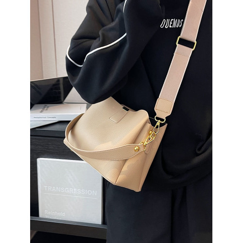 時尚百搭手提小包包女簡約設計水桶包2025春夏小衆質感流行單肩包