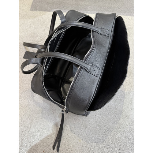 頭層牛皮波士頓保齡球腋下包女新款真皮大容量單肩包通勤枕頭包潮