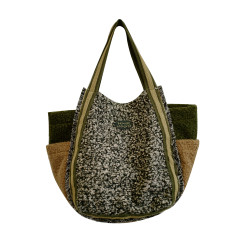 housedesign原創新設計復古大容量托特包2025秋冬通勤毛絨單肩包