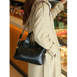 2026春夏新款時尚大氣頭層牛皮包女大容量手提包高檔真皮斜背女包